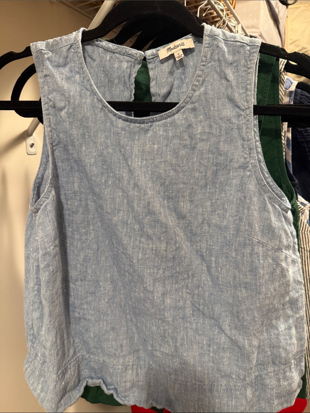Madewell 100% linen top new this season